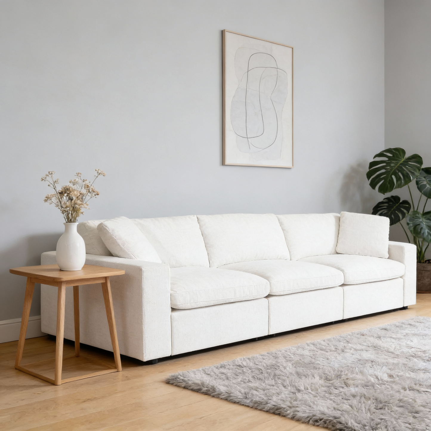 4-Sitzer L-förmiges Ecksofa